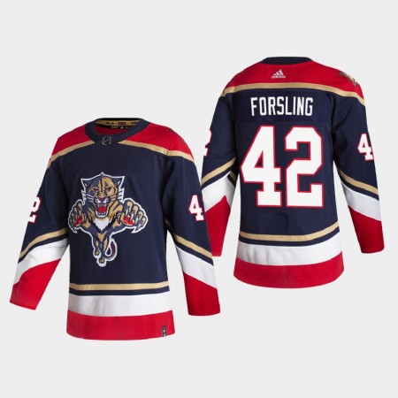 Florida Panthers Gustav Forsling 42 2020-21 Reverse Retro Authentic Shirt - Mannen